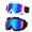 Black+White, variant on Dirt Bike Goggles, Motorcycle Goggles, 2 Pack ATV Goggles, Riding Goggles, Ski Goggles