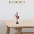 thumbnail image 3 of Miangastore 1pc Classic Wooden Walnut Soldier Nutcracker Puppet Soldier Toys Desktop, 3 of 9