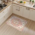 thumbnail image 2 of ODIKA 3'x5' Washable Accent Rug Pet Friendly, Non-Shedding Mat Pink Kawaii Tie Dye Swirls Mermaid Galaxy Shaped Flowing Dynamic for Bedside, Nursery Room, 2 of 7