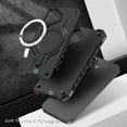 thumbnail image 4 of Designed for iPhone 16 - Compatible with MagSafe Support Wireless Charging Rugged Shockproof Anti-Slip Military Grade Protective Phone Cover for iPhone 16, Black, 4 of 7