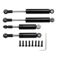 thumbnail image 1 of 2024RC Amortiguadores delanteros y traseros Aleación de aluminio Acero Resorte de alta elasticidad CNC Piezas RC fáciles de reemplazar para Axial 1/18 Negro, 1 of 5