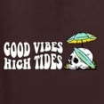 thumbnail image 6 of Wild Bobby Good Vibes High Tides Streetwear Women Tri-Blend Racerback Tank Top, 6 of 6