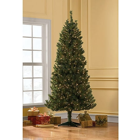 7' Pre-Lit Briarwood Blue/Green Spruce Tree