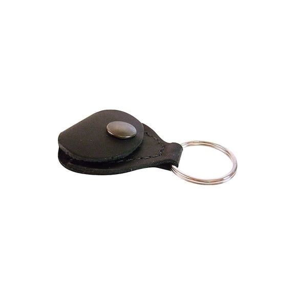 Perri's Leathers Leather Guitar Pick Holder/Key Chain, Black