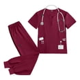 thumbnail image 6 of Medical Nursing Uniform Oral Dentist Surgical Uniform Unisex Medical Scrubs with Pockets, 6 of 10