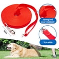 thumbnail image 3 of Long Dog Leash with Recall Clickers for Small, Medium and Large Dogs or Cats Training, Walking, Camping (15 Feet, Red), 3 of 6