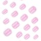 thumbnail image 4 of 24 Pcs Short Round False Nail Elegant Artificial Nail French Tip Stick On Nail Glittering Press On Nail for Woman, 4 of 4