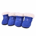 thumbnail image 3 of Protección de Patas para Interiores Y Exteriores Botines para Mascotas Botas Mullidas Cálidas Y Cómodas para Perro azul Yinane Pet Dog Puppy Shoes, 3 of 8