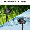 thumbnail image 3 of Christmas Moving Snowflakes Projector Lights  Dynamic Snowfall Pattern Outdoor/Indoor LED Projection Lamp IP65 Waterproof 180 Rotating Spotlight Projector for Holiday Xmas Halloween Party, 3 of 8