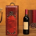 thumbnail image 6 of Vintage Look Wood Wine Holder Portable Accessory for Special Occasions, 6 of 20
