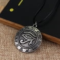 thumbnail image 3 of Eye of Horus Necklace for Men, Vintage Egyptian Pharaohs Horus Eye Pendant Necklace with 19.7” Chain, Retro Runes Eye Totem Amulet Necklace, Punk Egyptian Horus Jewelry Gift for Men, 3 of 6