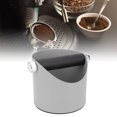 thumbnail image 4 of Coffee Machine Grounds Box, Coffee Knocking Slag Bucket Detachable Tap Bar Non Slip Base Bevel Mouth Design Low Noise Dishwasher Safe  For Cafe Grey, 4 of 8