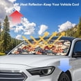 thumbnail image 7 of Chririnla Windshield Sun Shade Bright Blossom Car Sunshade UV Protection Heat Reflective Sun Visor Window Cover 28.5x25.5 in Automotive Windshield Shades for Women, 7 of 7
