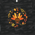 thumbnail image 4 of Inktastic Thanksgiving Turkey Fall Holiday Wreath Women's T-Shirt, 4 of 5