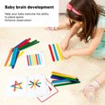 thumbnail image 4 of Sticks Math Toy, Improve Math Ability Mixed Color Safety Building Wood Counting Sticks Early Educational Cultivate Logical Thinking  for Daily Life, 4 of 7