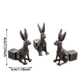 thumbnail image 3 of Animal Shaped Rack 3 Piece Set Of Resin Flowerpot Feet Suitable For Outdoor Flowerpots Flowerpot Bracket Lifter (rabbit) Middle Finger Figurine Pack Garden Garden Hydrant Garden with Yard Decorations, 3 of 4
