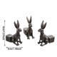 thumbnail image 3 of Estante Con Forma De Animal Juego De 3 Piezas De Patas Para Macetas De Resina Adecuadas Para Macetas De Exterior Elevador De Macetas (Conejo), 3 of 5