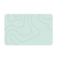 thumbnail image 2 of TAROFISH Diatomaceous Earth Bath Mat 15.75x23.62 Inch Fast Absorbing Quick Dry Bathroom Rug Non-slip Shower Mat Stone Bath Mat for Bathroom Floor,Mint Green,1PC, 2 of 7