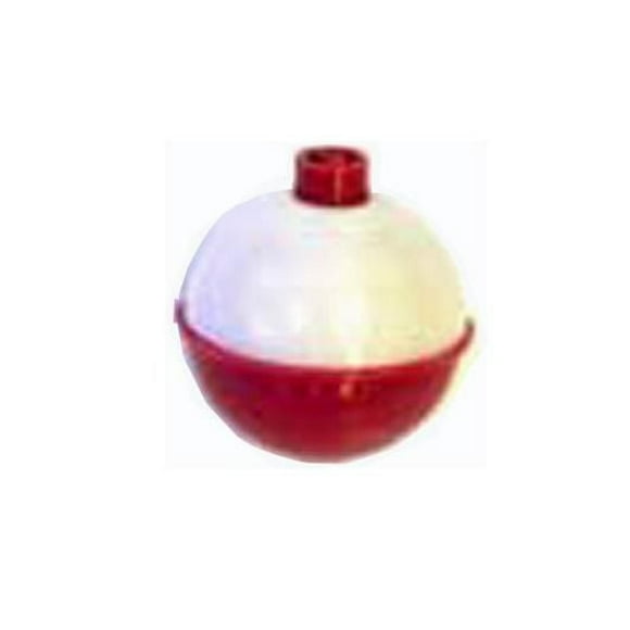 Eagle Claw Q07030-001 Round Snap-On Plastic Floats, Red/White, Assorted Sizes, 12Pk