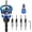Blue, variant on Two-Flute Counterbore with Depth Stop, 2026 Upgraded Features a Free-Spinning, High-Speed Two-Flute, Universal 1/4" Hex Shank, 2-in-1 Drill & Countersink (Red)