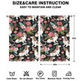 thumbnail image 2 of Flower Puppy Curtains-blackout Curtains Bedroom Decor Living Room Darkening Grommet Window Drapes 2 Panels Set 41"x63", 2 of 2