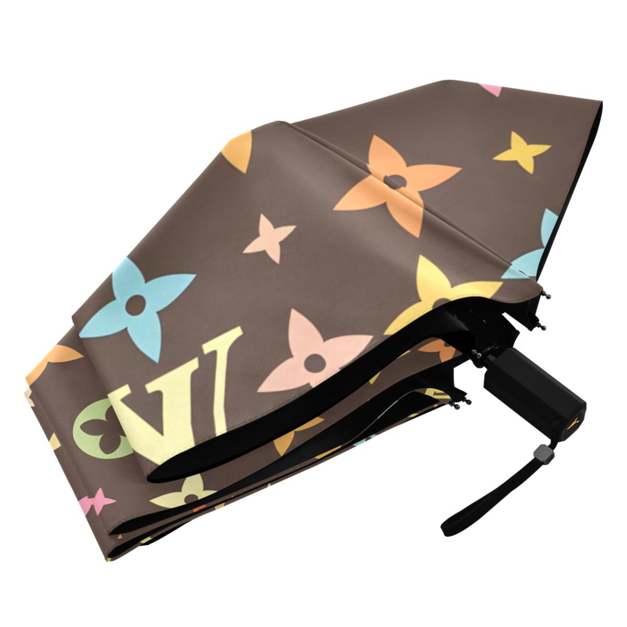 Colorful Star Character Compact Sun Umbrella Windproof Travel Umbrellas for Rain Strong Portable UV Protection