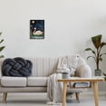 thumbnail image 3 of Stupell Industries Sleeping Swan Night Sky Animals & Insects Painting Black Framed Art Print Wall Art, 11 x 14, 3 of 9