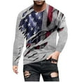 thumbnail image 5 of Vivianyo HD Men's Fall Long Sleeve Thermal Shirt Men Casual Round Neck Long Sleeve Pullover Printed T-Shirt Blouse Tops, 5 of 5