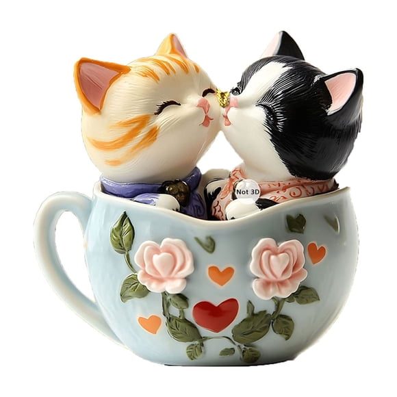 Valentine's Day Tea Cup Pendant Rearview Mirror Accessory For Cars And Backpacks 1 Pack