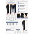 thumbnail image 7 of Women's 3 Pack Seamless Stretch Leggings High Waist Soft Nylon Spandex, 7 of 7