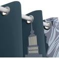 thumbnail image 3 of Coolnut Statue of Liberty New York City Blackout Curtain for Bedroom, 2 Panels Thermal Insulated Blackout Drapes Long Darkening Curtains with Grommets,55"x 72", 3 of 5
