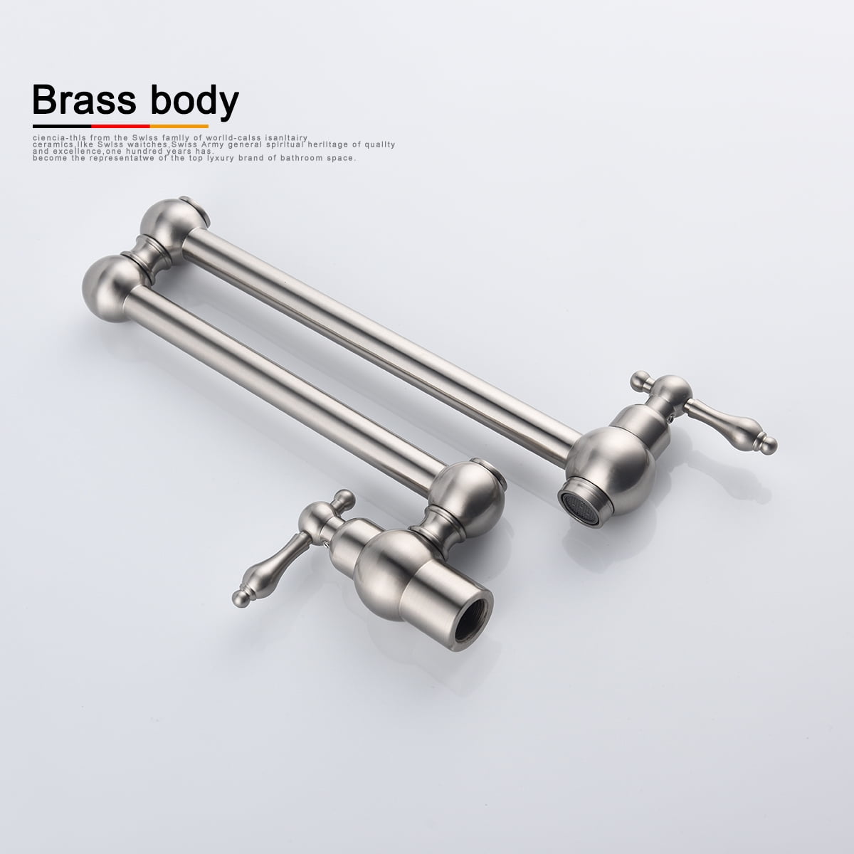 Folding faucet Pot Filler Faucet Wall Mounta