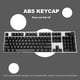 thumbnail image 3 of Juego de teclas universales para teclado mecánico Bakclit Key Cap Black 104pcs PC, 3 of 5