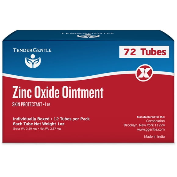 Pomada de Óxido de Zinc TenderGentle 72 Tubos de 28,5 g Cada Uno