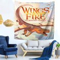 thumbnail image 7 of Dragon Wings Of Fire Tapestry Wall Hanging Wall Art Decor Wall Tapestry for Living Room Bedroom Dorm 59 x 59 inch, 7 of 7