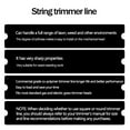 thumbnail image 5 of 0.120 Inches Square String Trimmer Lines Replacement for Trimmers Orange, 1 Pound, 5 of 5