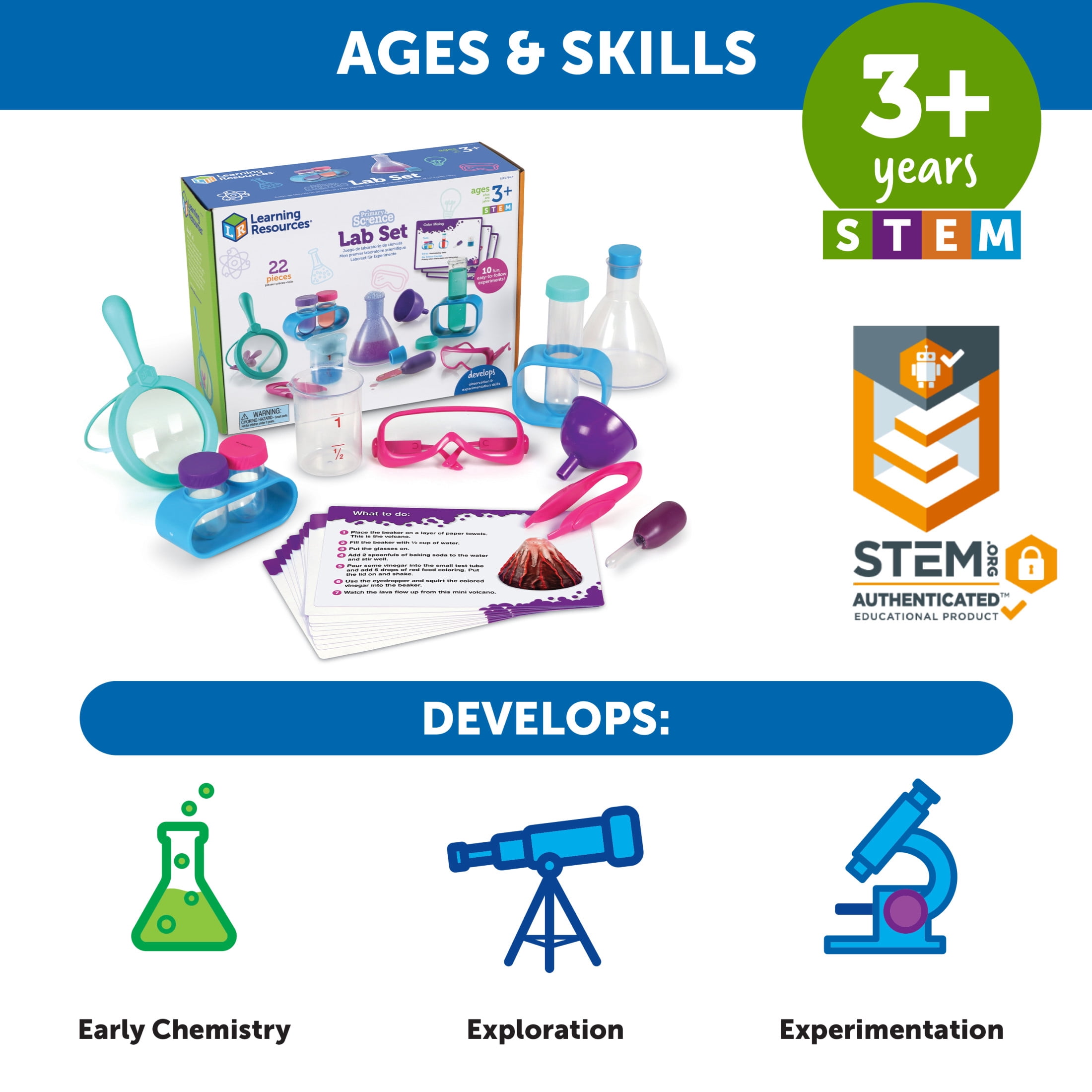 Learning Resources Primary Science Lab Set Pink - Experimentation