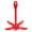 Red, variant on Xirurus Foldable Grapnel Boat Anchor 4 Flukes 3.31 lb 1.5kg Galvanized Carbon Steel Docking Accessory For Kayak Canoe Inflatable Boat Jet Ski Silver