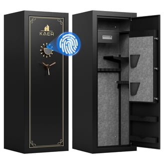Homak Security HS30103630 Gun Cabinet in Black with Key Lock