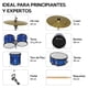 thumbnail image 5 of Bateria Acustica Audiotek  23 Pul 5 Piezas Azul Platillos Atriles Bombo, 5 of 9