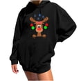 thumbnail image 1 of Sudadera estampada con capucha retro de manga larga suelta de Navidad para mujer con mangas caídas en los hombros Pompotops gfhjh12841, 1 of 8