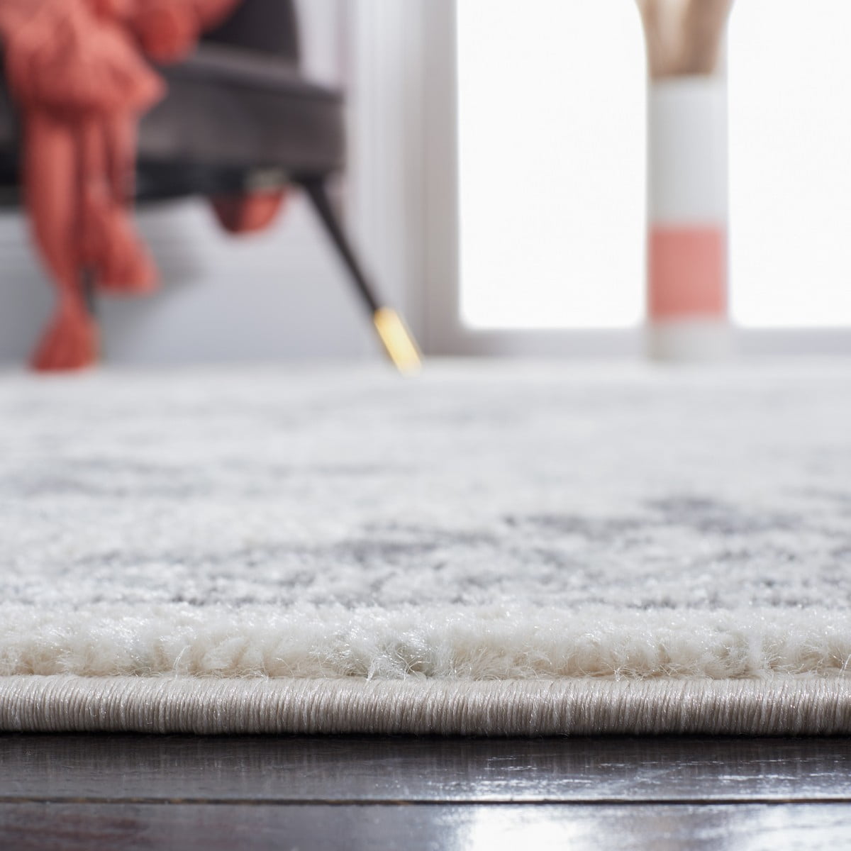 SAFAVIEH Tulum Apache Abstract Area Rug, 9' x 12', Ivory/Grey