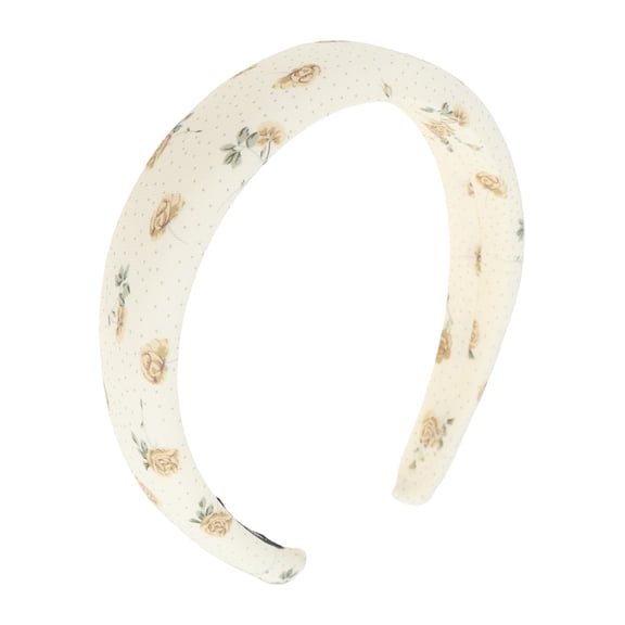 Unique Bargains 1 Pc Headband Rose Hair Accessories White