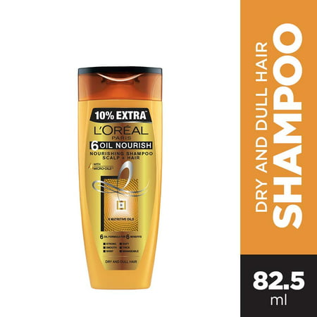 L'Oreal Paris 6 Oil Nourish Shampoo, 75ml (With 10% (Best Loreal Shampoo In India)