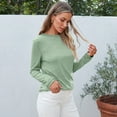 thumbnail image 5 of SUNBS Womens 3 Packs Long Sleeve Shirts Loose Fit Fall Tops Fashion Clothes Basic Workout Tees School Teacher Outfits, 5 of 7