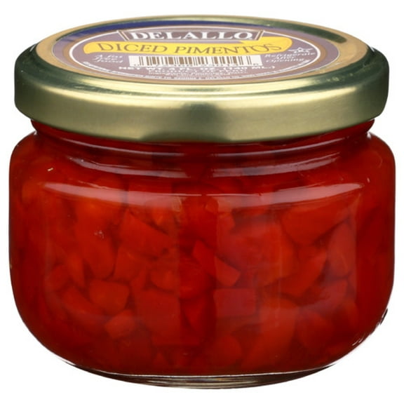 (Pack of 24) Delallo Diced Pimentos 4 oz