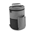 thumbnail image 4 of Bolsa de hombro para tejer, bolsa organizadora para tejer, bolso cilíndrico, bolsa portátil para guardar hilo, bolsa de almacenamiento de lana para gris, 4 of 8