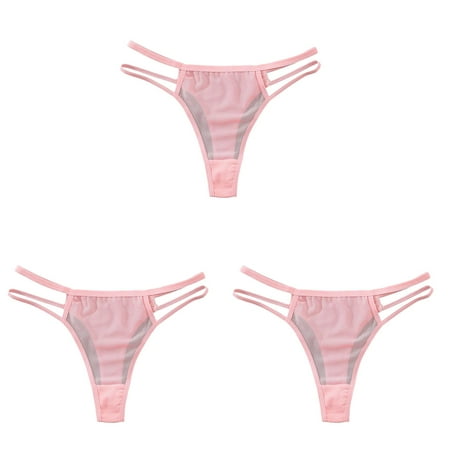 wear Panties Soft Hipster Panty Women Underwear Lace Cotton Ladies Sexy Briefs Ladies Seamless Bikini Underwear Women Small Underwear Bikini Briefs ceangrtro Pink (3Packs) Pink (3Packs)