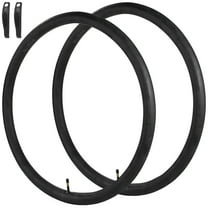 2 Pcs Bicycle Inner Tubes, 26 x 2.125/2.4" Butyl Rubber Bike Tubes with 48 mm/1.89" Schrader Valve, Heavy-Duty Bicycle Tubes, 2 Tire Levers Included, Ideal for Mountain Bikes
