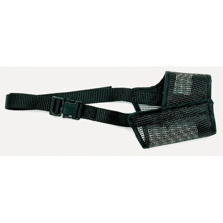 Coastal Pet Products Best Fit 01300 BLK03 Black Nylon Strap Adjustable Mesh Dog Muzzle, Size 3